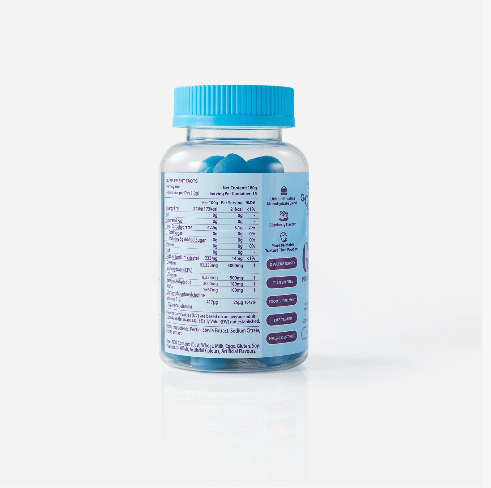 Myga Creatine Gummies – Blueberry Energy & Recovery Support