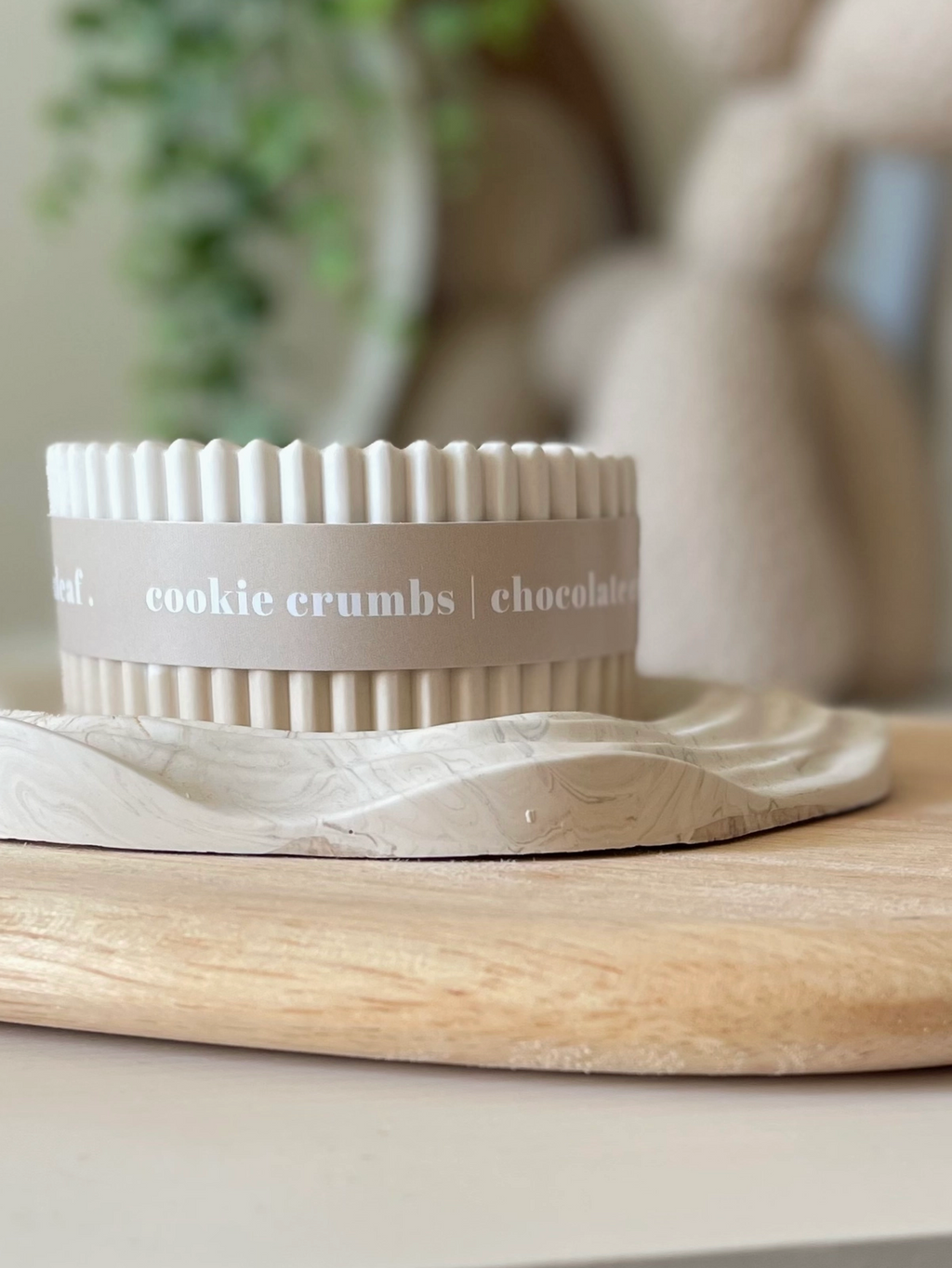 Cookie Crumbs Stoneware Soy Wax Candle / Scandi Inspired
