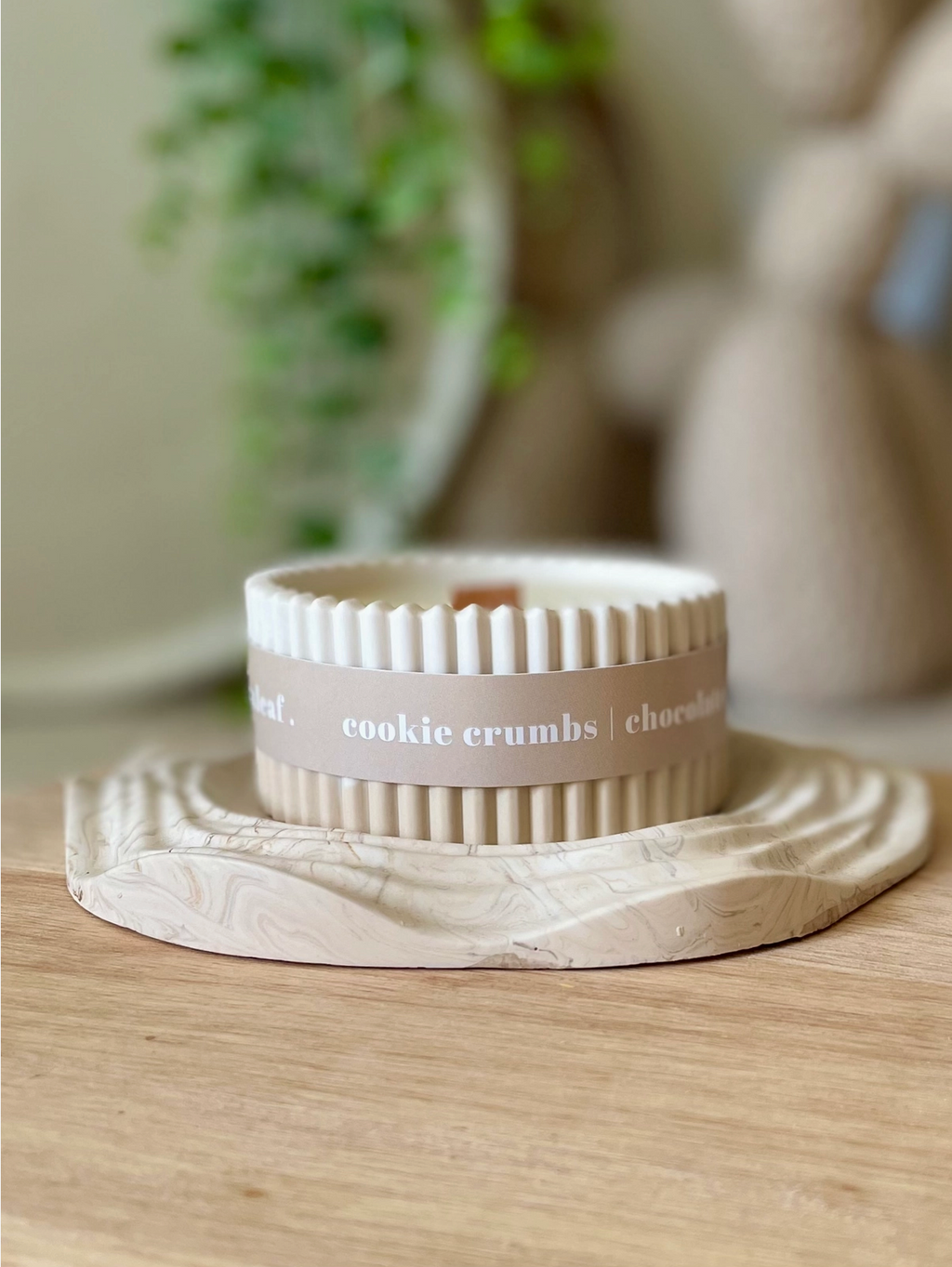 Cookie Crumbs Stoneware Soy Wax Candle / Scandi Inspired