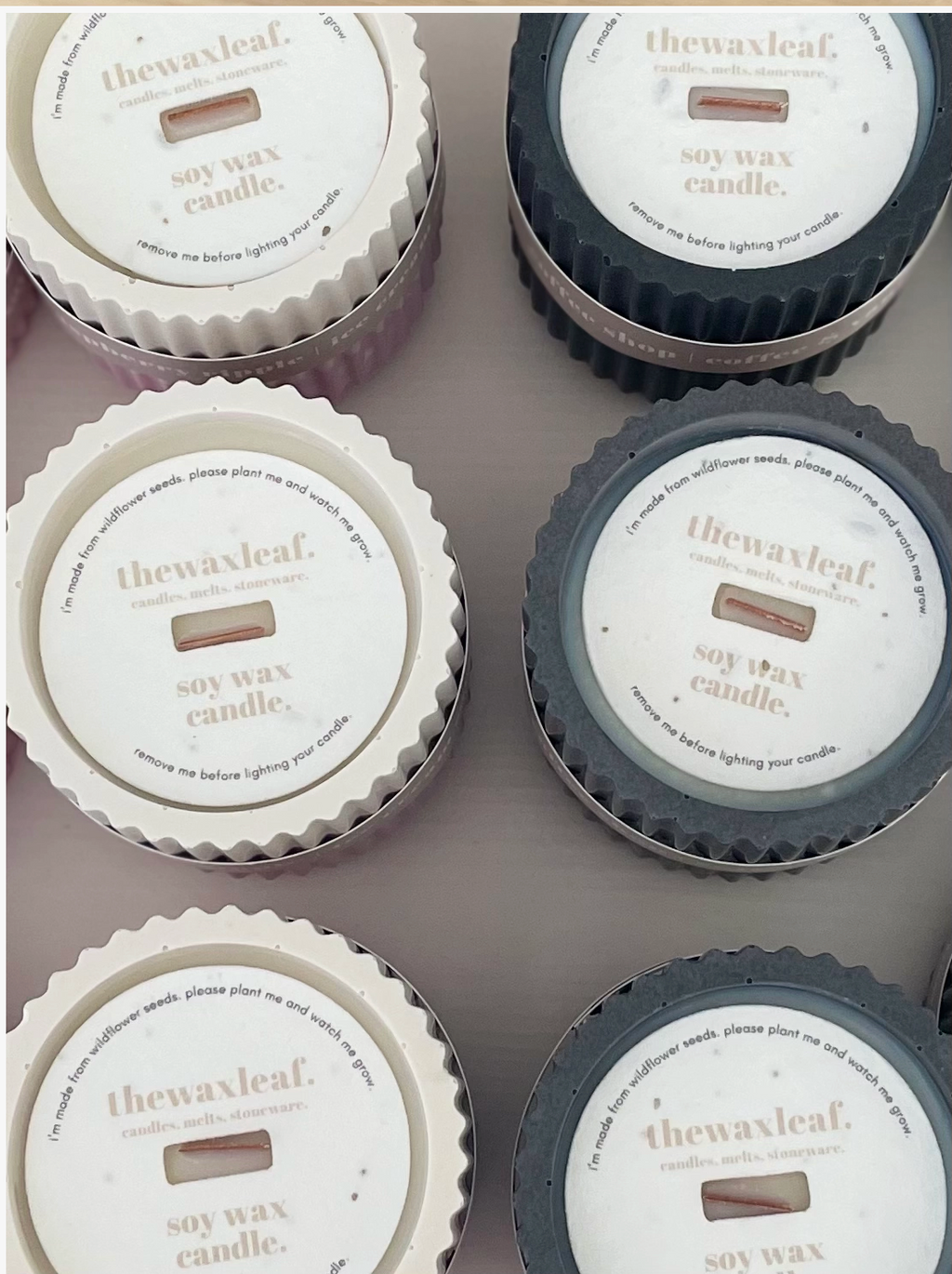 Cookie Crumbs Stoneware Soy Wax Candle / Scandi Inspired