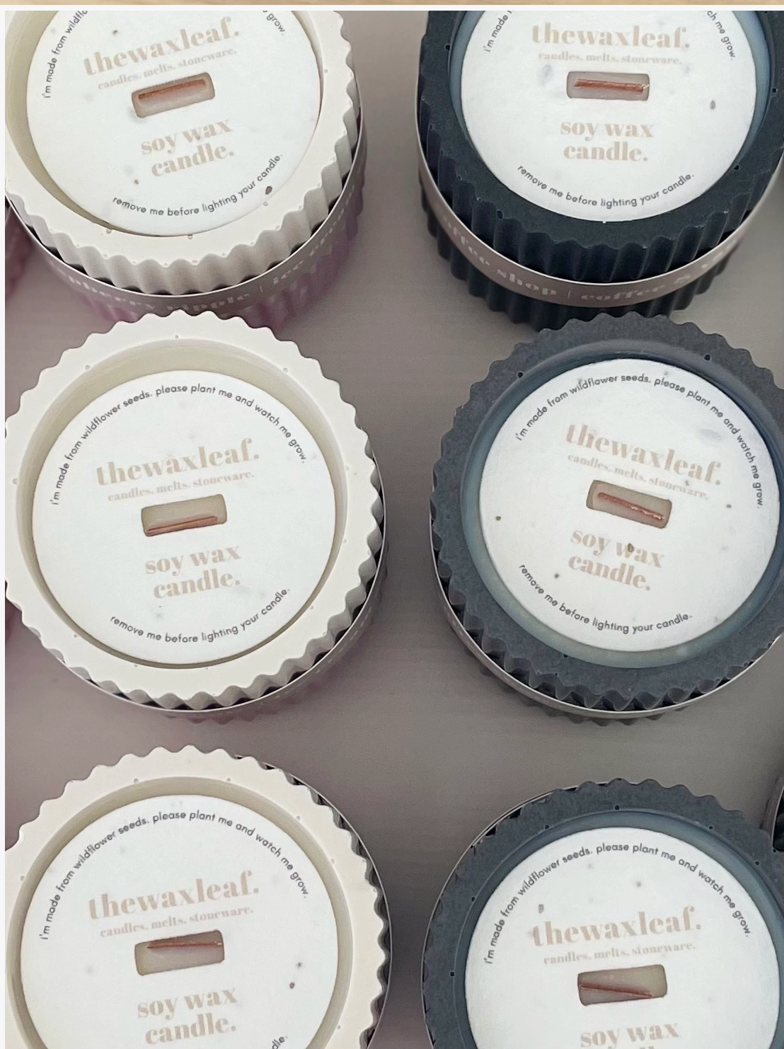 Cookie Crumbs Stoneware Soy Wax Candle / Scandi Inspired