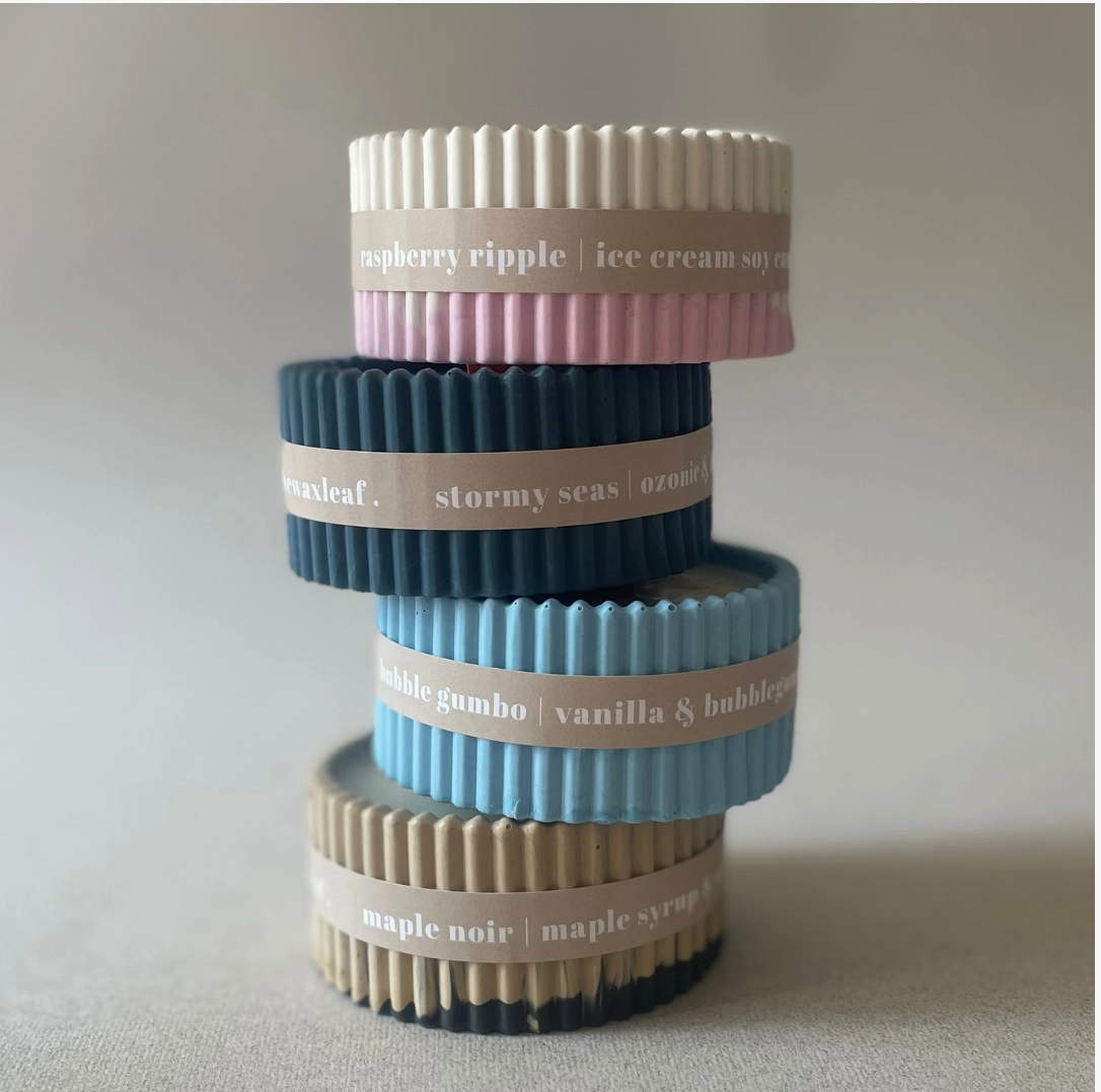 Cookie Crumbs Stoneware Soy Wax Candle / Scandi Inspired