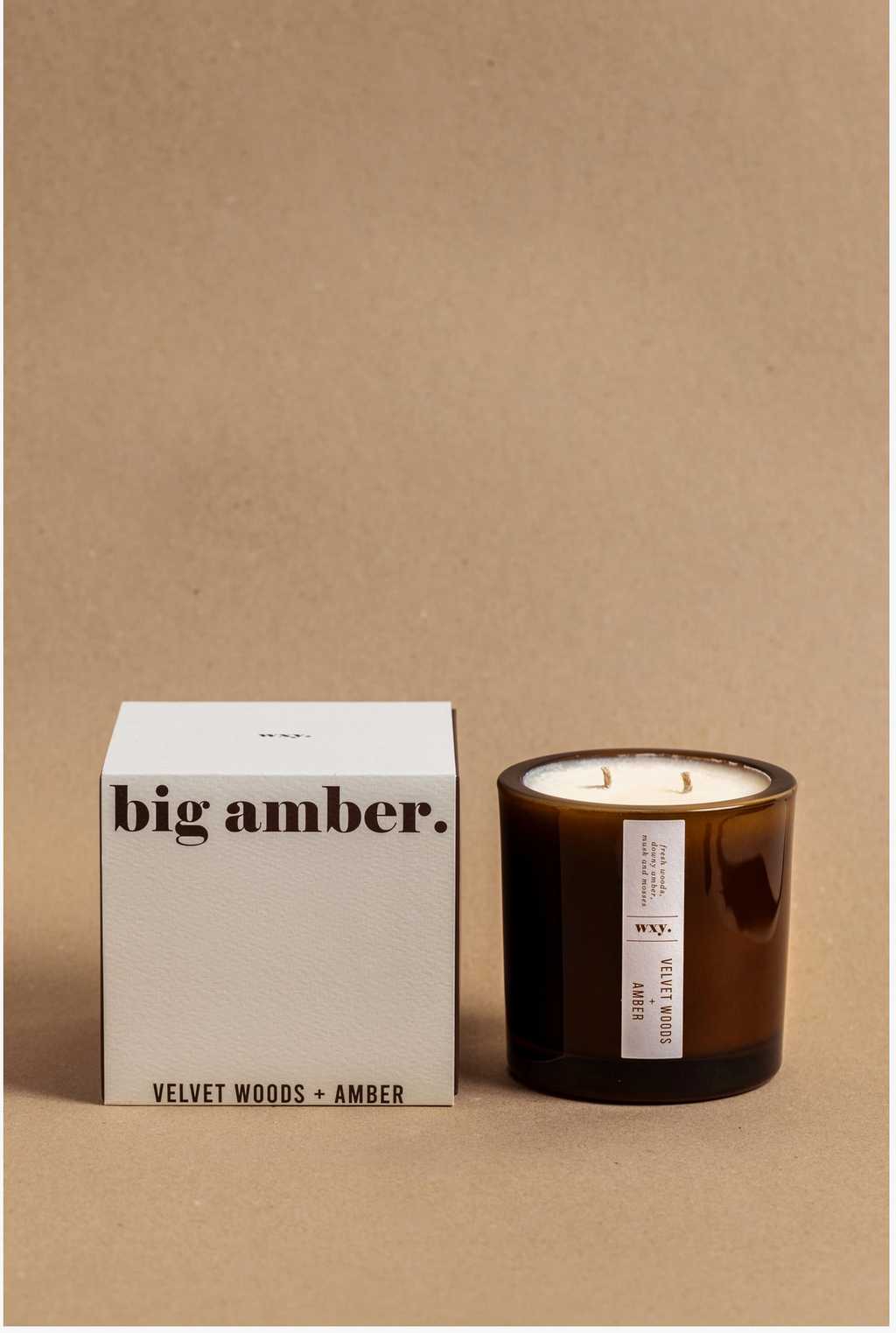 Big Amber Candle