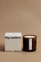Big Amber Candle