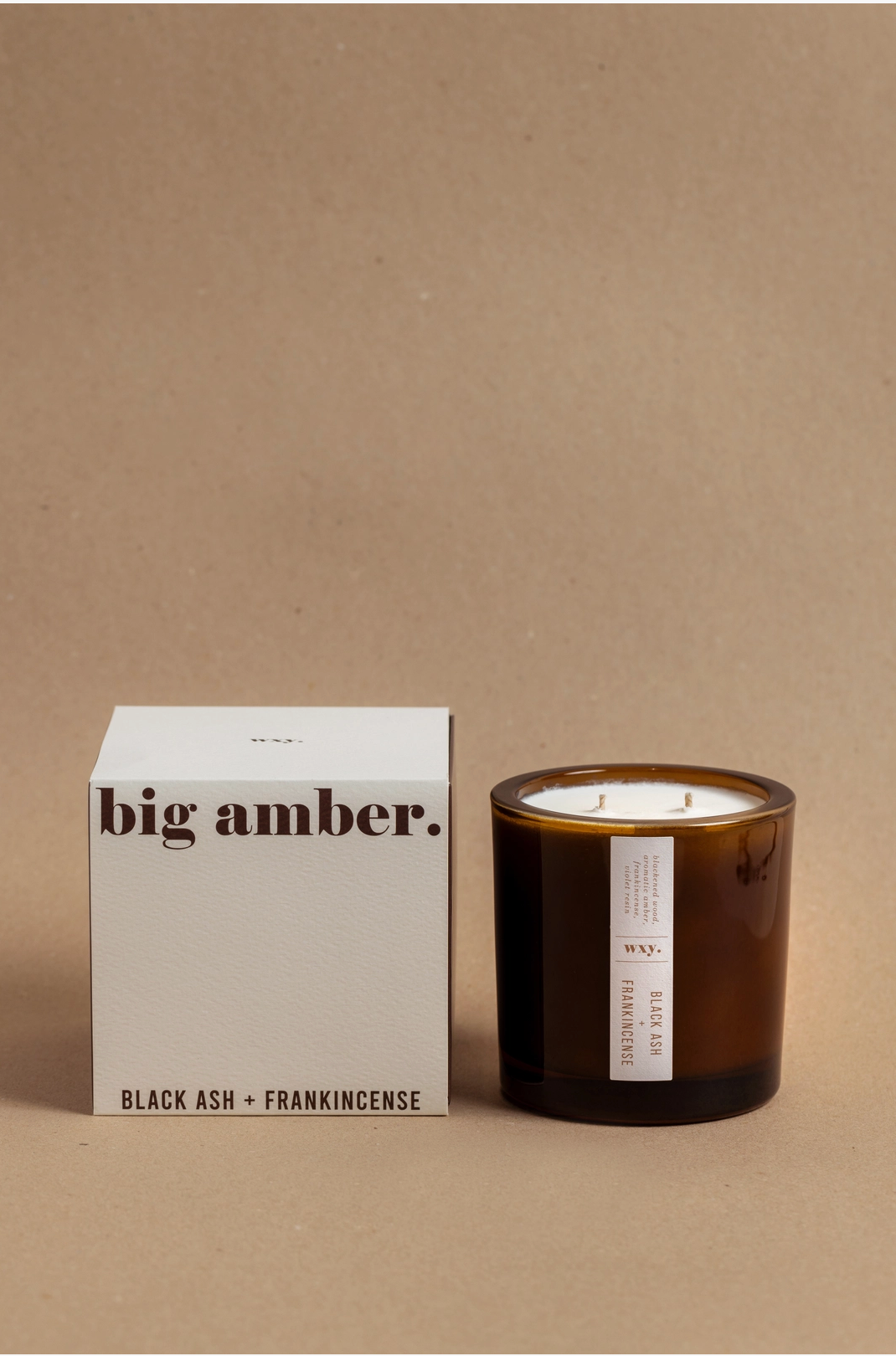 Big Amber Candle
