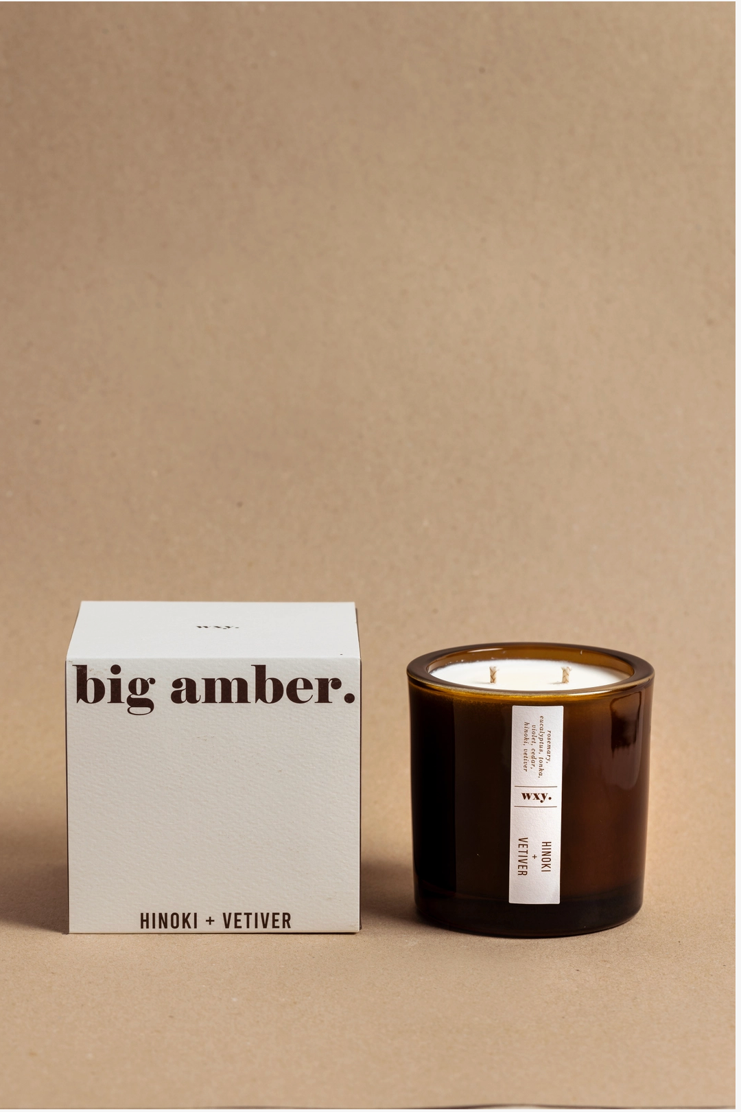 Big Amber Candle