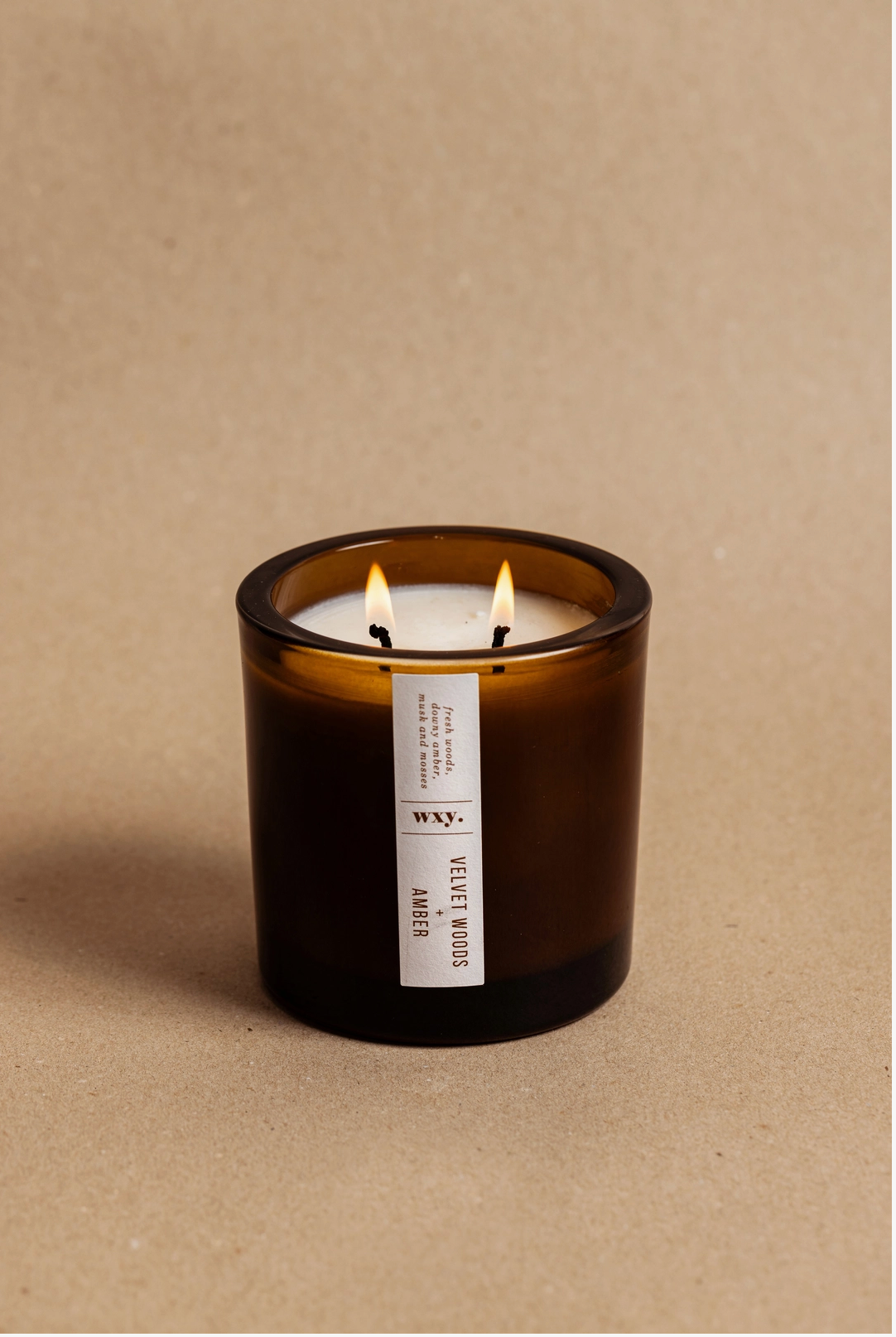 Big Amber Candle