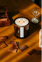 Big Amber Candle