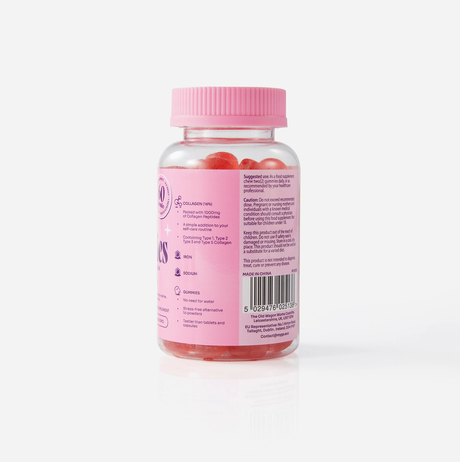 Myga Collagen Gummies – Strawberry Beauty & Energy Boost