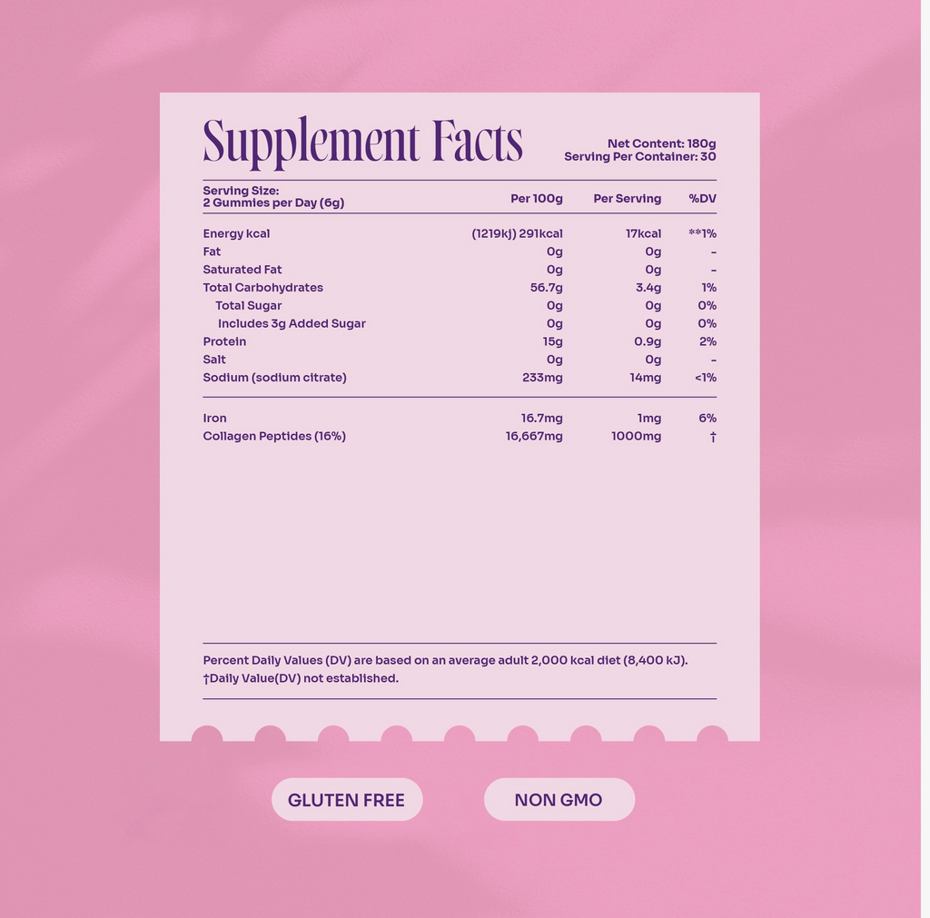 Myga Collagen Gummies – Strawberry Beauty & Energy Boost
