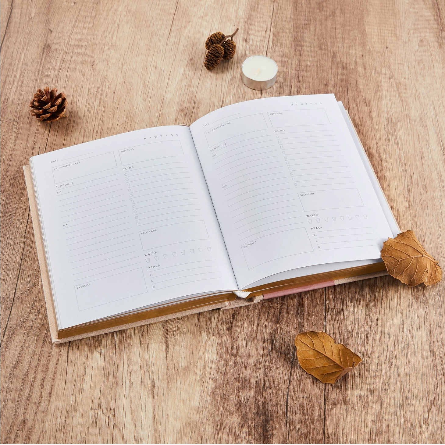 Deluxe Self-Care Journal – Beige