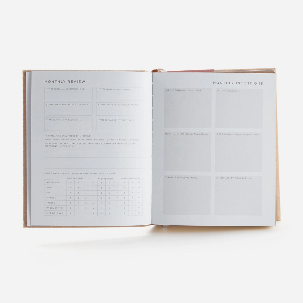 Deluxe Self-Care Journal – Beige