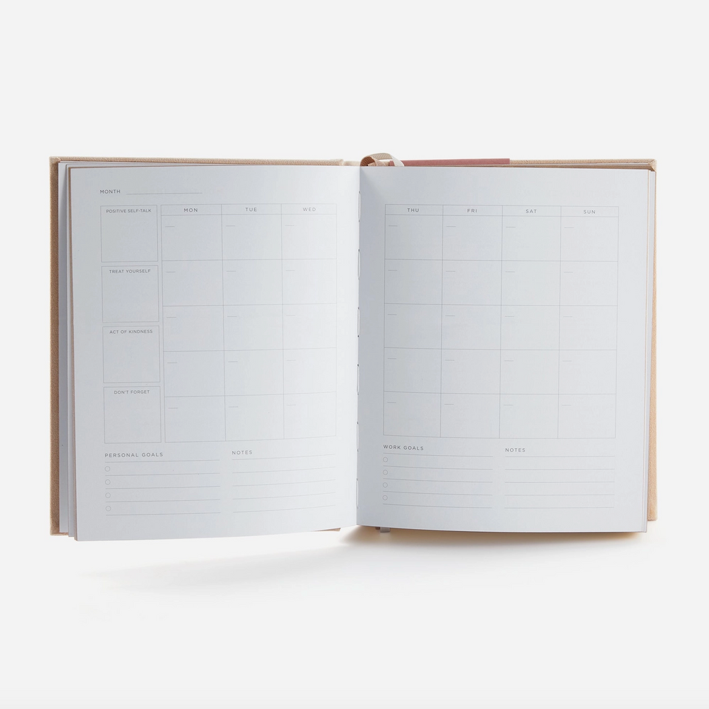 Deluxe Self-Care Journal – Beige