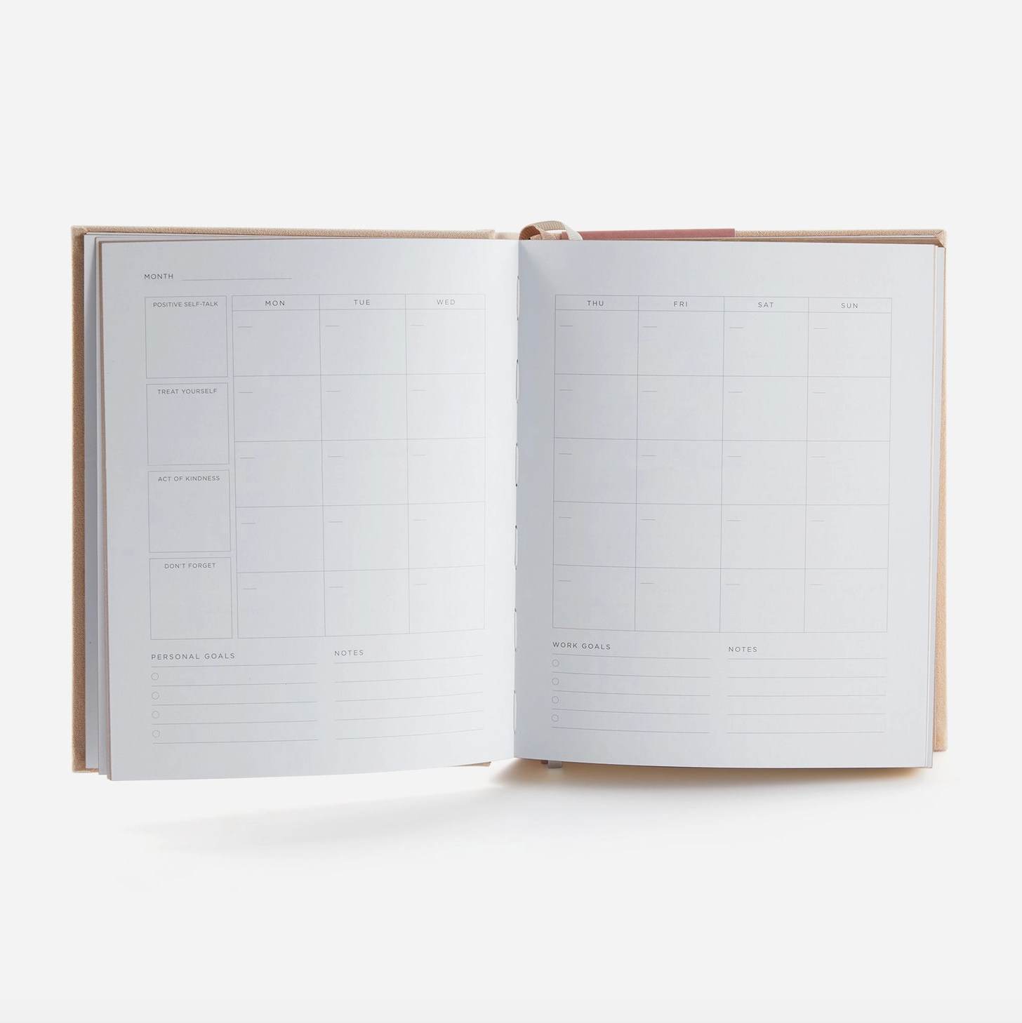 Deluxe Self-Care Journal – Beige
