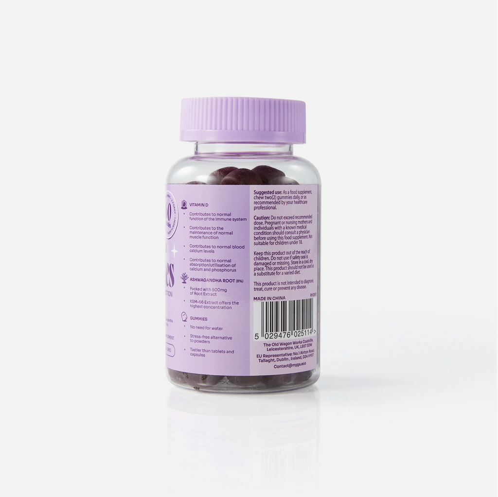 Myga Ashwagandha Gummies – Vegan Raspberry Wellness Boost