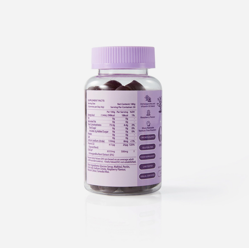 Myga Ashwagandha Gummies – Vegan Raspberry Wellness Boost
